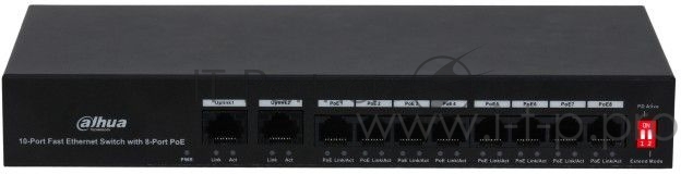 Коммутатор Dahua DH-PFS3010-8ET-65