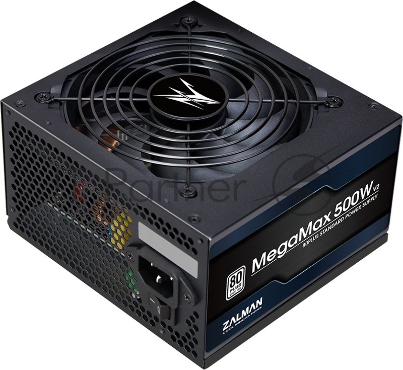 Блок питания Zalman ZM500-TXII (V2), 500W, ATX12V v2.31, APFC, 12cm Fan, 80+ 230V EU, Retail