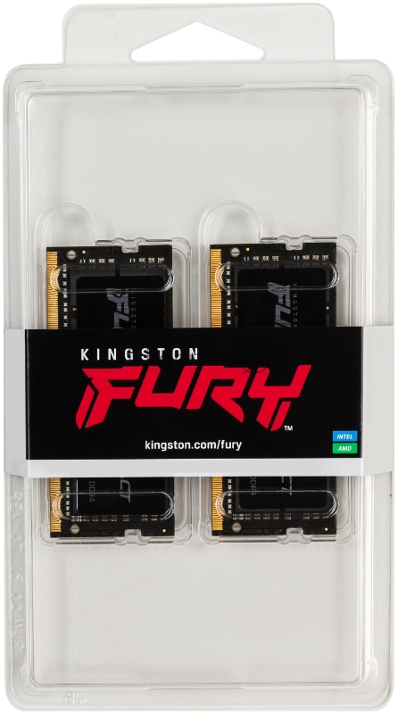 Память оперативная Kingston 64GB 3200MHz DDR4 CL20 SODIMM (Kit of 2) FURY Impact