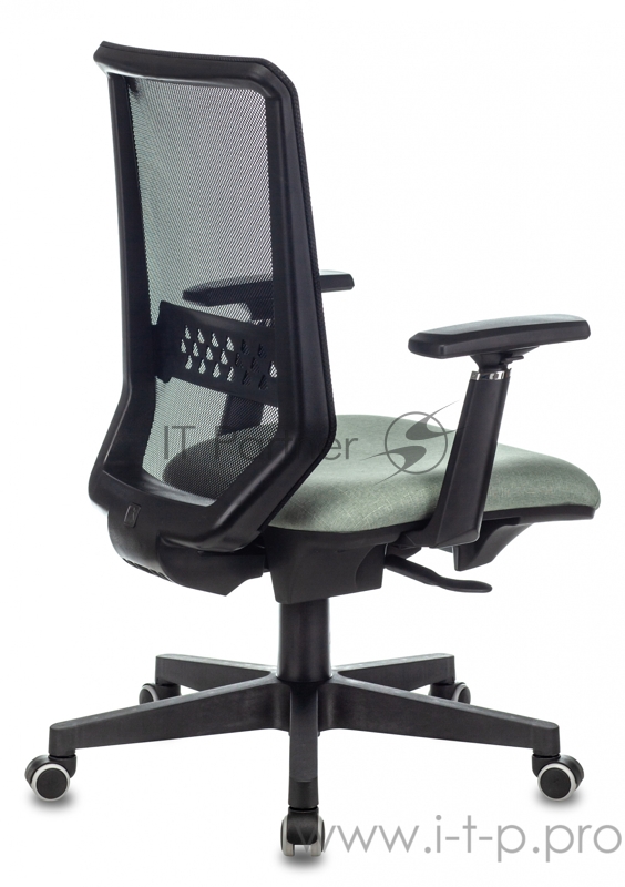 Кресло руководителя Бюрократ EXPERT черный TW-01 сиденье зеленый 38-407 сетка/ткань с подголов. крестовина пластик