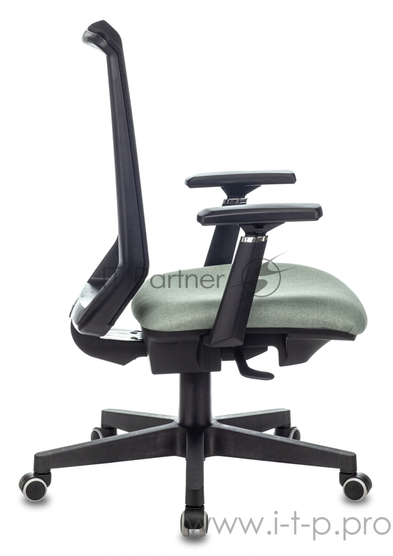 Кресло руководителя Бюрократ EXPERT черный TW-01 сиденье зеленый 38-407 сетка/ткань с подголов. крестовина пластик