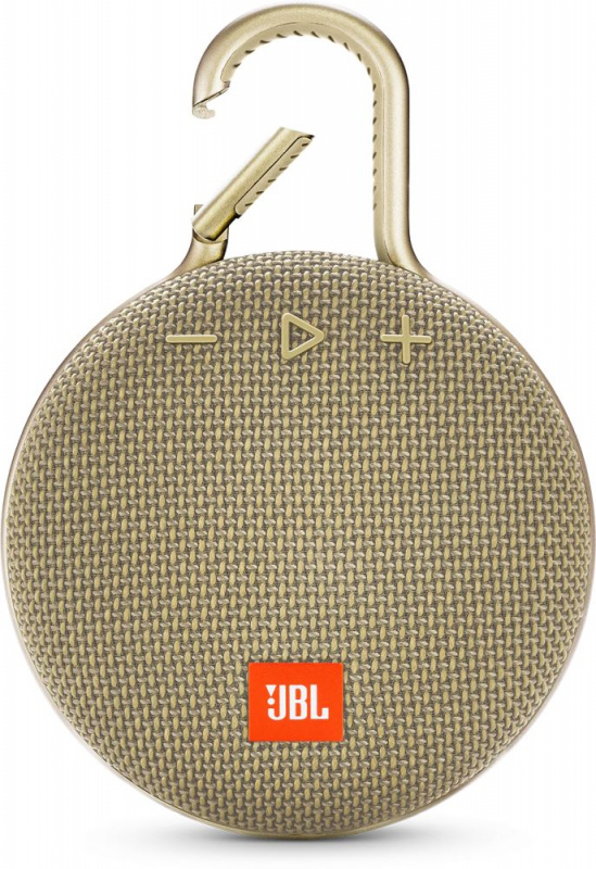 Акустическая система JBL Clip 3, 3.3Вт, портативная, песочный (Bluetooth)