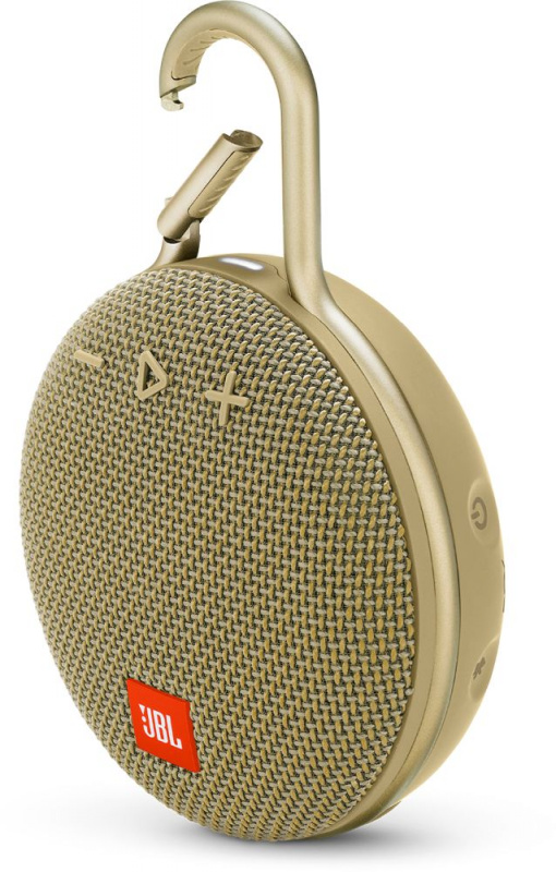 Акустическая система JBL Clip 3, 3.3Вт, портативная, песочный (Bluetooth)