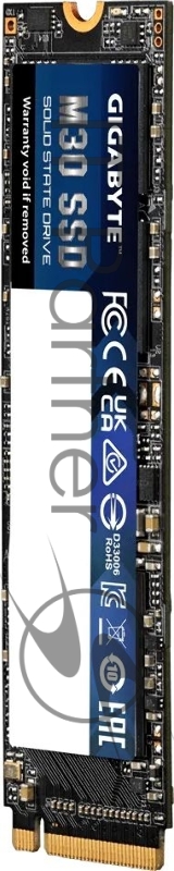 Твердотельный накопитель GIGABYTE M30, 512GB, SSD, M.2 2280, NVMe, PCIe 3.0 x4, 3D TLC, R/W 3500/2600MB/s, IOPs 350 000/302 000, 350TBW