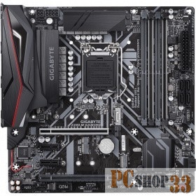 Мат. плата Socket1151 GIGABYTE Z390 M GAMING (iZ390, 4xDDR4, M.2, SATA III, RAID, PCI-E, DVI, HDMI, 1Гбит LAN, USB3.1, mATX)