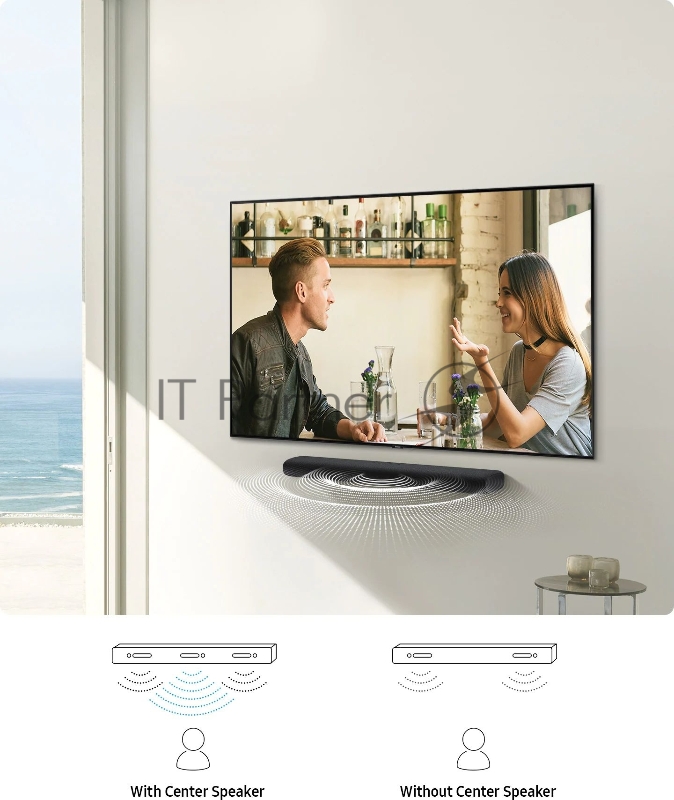 Саундбар Samsung HW-S60A/RU 5.0 200Вт черный