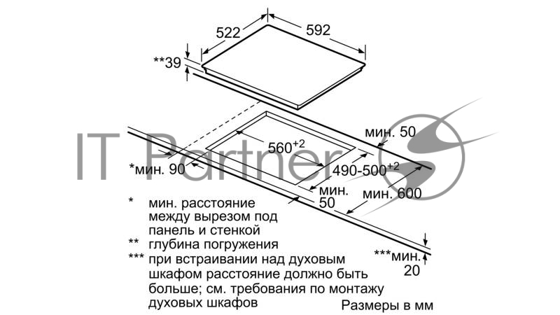 Встраиваемая варочная панель BOSCH PKF651FP1E, стеклокерамика, независимая, таймер, конфорка с круглой зоной расширения, черная