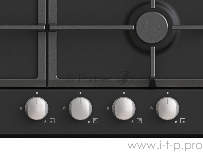 Газовая варочная поверхность Candy Timeless CHG6BF4WBB черный