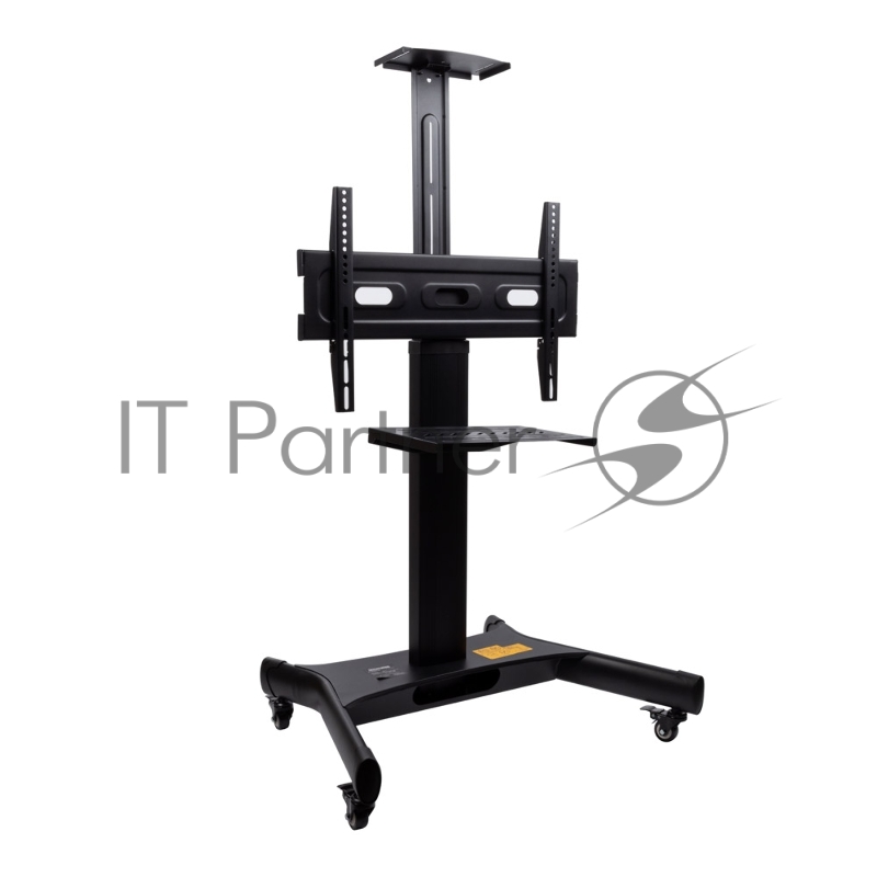 Стойка на колесах Arm media PT-STAND-11 черная для TV/LFD 32-65, полка, max VESA 600x400, высота 930-1530 мм