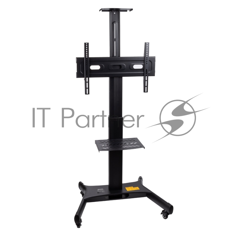 Стойка на колесах Arm media PT-STAND-11 черная для TV/LFD 32-65, полка, max VESA 600x400, высота 930-1530 мм