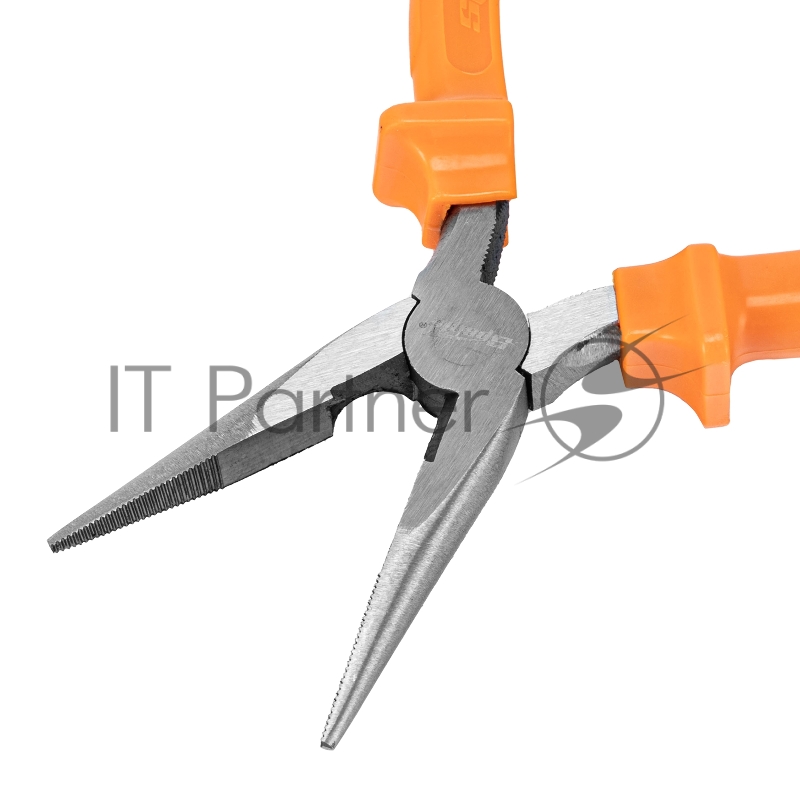 Длинногубцы SPARTA Classic,160 мм, прямые шлифованные, пластмассовые рукоятки//17157