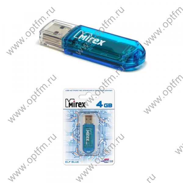 4GB USB 2.0 Flash Drive Mirex ELF голубой (FMUBLE04)