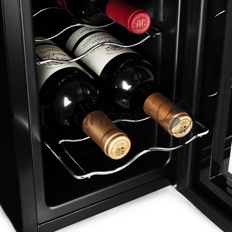 Винный шкаф Kitfort КТ-2419 черный (однокамерный)