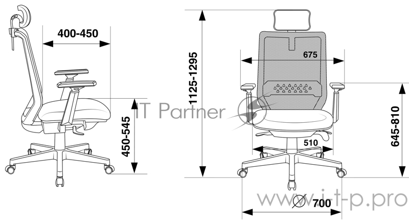 Кресло руководителя Бюрократ EXPERT серый сиденье голубой 38-405 сетка/ткань с подголов. крестовина пластик пластик белый
