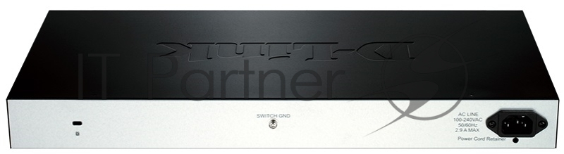 Настраиваемый коммутатор D-Link DES-1210-28P/C3A WebSmart с 24 портами 10/100Base-TX, 2 портами 10/100/1000Base-T, 2 комбо-портами 100/1000Base-T/SFP