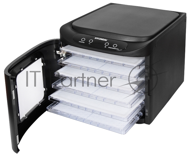 Сушка для фруктов и овощей Hyundai HYFD-P1203 12под. 500Вт черный