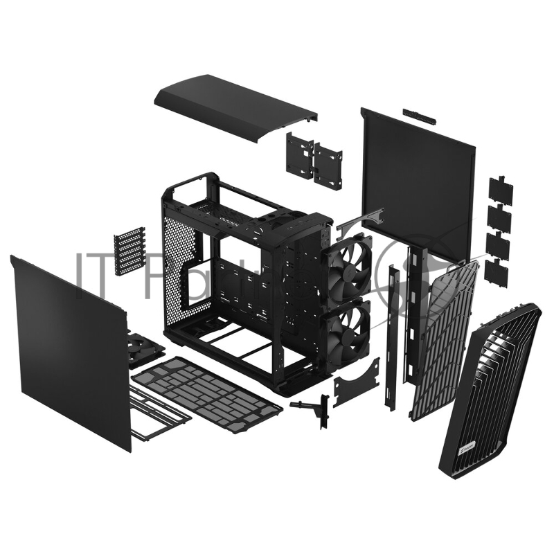 Корпус Fractal Design Torrent Black Solid / E-ATX, 2x3.5, 4x2.5, 7xPCI, 1xUSB-C, 2xUSB3.0 / 2x180mm, 3x140mm fans inc. / FD-C-TOR1A-05