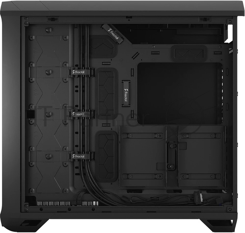 Корпус Fractal Design Torrent Black Solid / E-ATX, 2x3.5, 4x2.5, 7xPCI, 1xUSB-C, 2xUSB3.0 / 2x180mm, 3x140mm fans inc. / FD-C-TOR1A-05