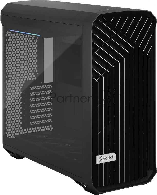 Корпус Fractal Design Torrent Black TG Light Tint / E-ATX, TG, 2x3.5, 4x2.5, 7xPCI, 1xUSB-C, 2xUSB3.0 / 2x180mm, 3x140mm fans inc. / FD-C-TOR1A-01