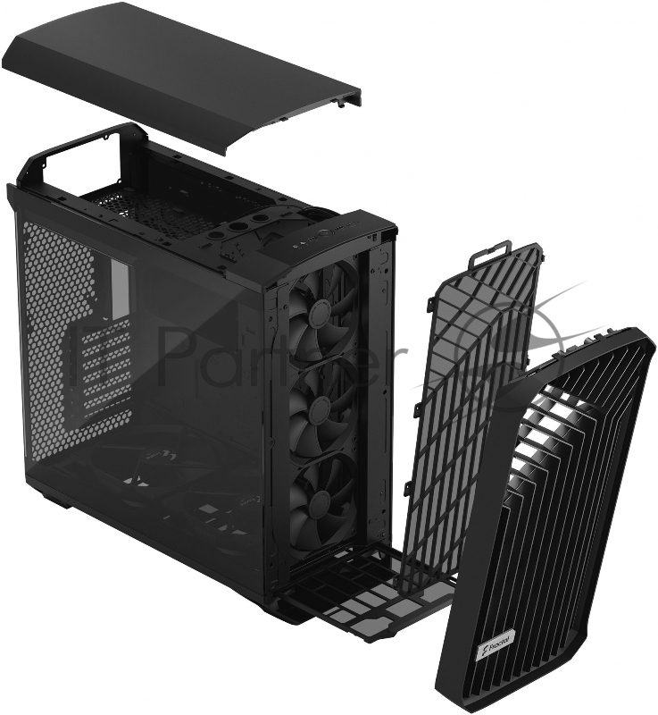 Корпус Fractal Design Torrent Black TG Light Tint / E-ATX, TG, 2x3.5, 4x2.5, 7xPCI, 1xUSB-C, 2xUSB3.0 / 2x180mm, 3x140mm fans inc. / FD-C-TOR1A-01