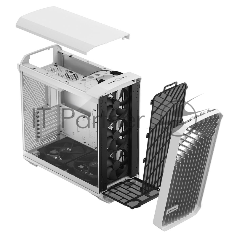 Корпус Fractal Design Torrent White TG Clear Tint / E-ATX, TG, 2x3.5, 4x2.5, 7xPCI, 1xUSB-C, 2xUSB3.0 / 2x180mm, 3x140mm fans inc. / FD-C-TOR1A-03