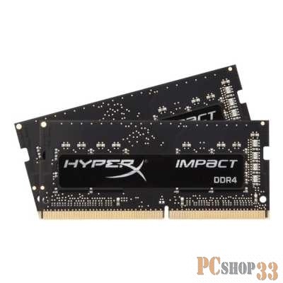 Оперативная память Kingston DRAM 32GB 2666MHz DDR4 CL16 SODIMM (Kit of 2) FURY Impact EAN: 740617318548