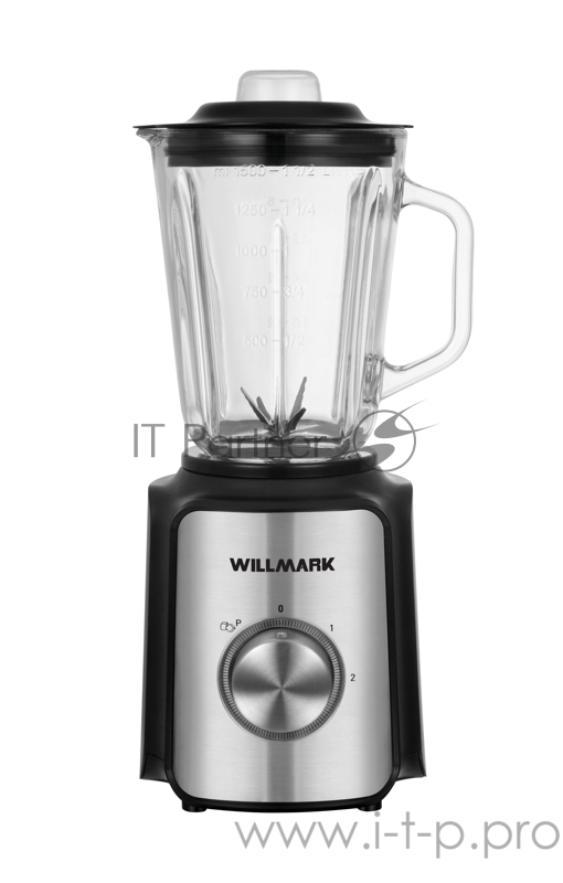 Блендер стационарный WILLMARK WTB-901GS (900Вт, 2 скорости, 1,5л стеклянный кувшин)