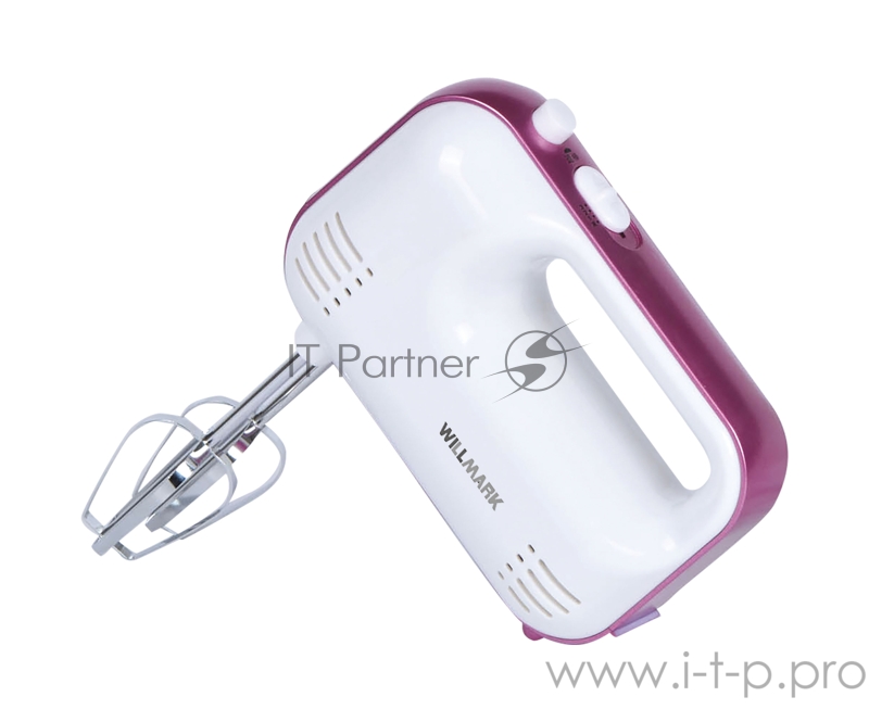 Миксер Willmark WHM-7035 (500Вт, 3 скоростей, 2 вида насадок, фиолетовый)