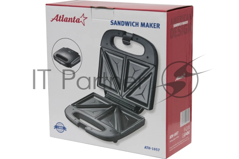 Сэндвичница ATLANTA ATH-1057 (black)