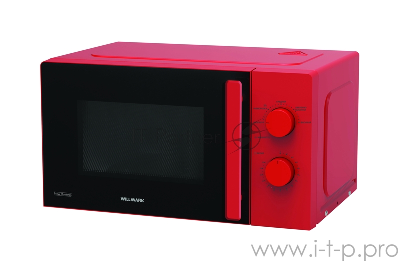 Микроволновая печь WILLMARK WMO-270MCR (20л, 700Вт, механическая ПУ, ручка д/открыв. дверцы, красн.)