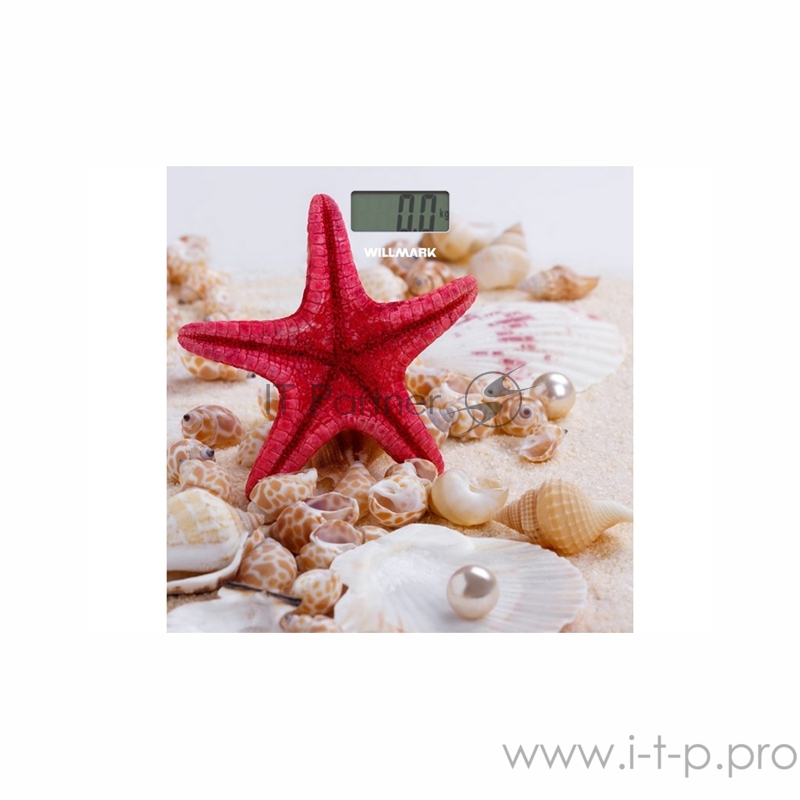 Весы напольные WILLMARK WBS-1811D Морская звезда (макс. вес 180кг, без измер.темп.цвет)