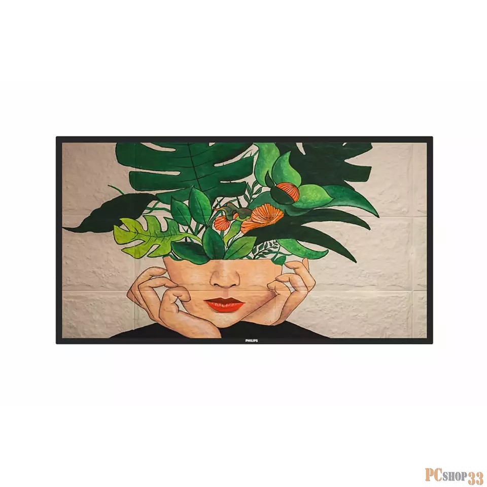 ЖК-панель 55 Philips 55BDL4550D VA 3840x2160 16:9 9ms 178/178 500cd 5000:1 2*HDMI DVI DP 2*USB2.0 RJ45 RS232C IR Speakers 24/7 Failover Android 8 CMND Crestron Connected WiFi HTML5 browser