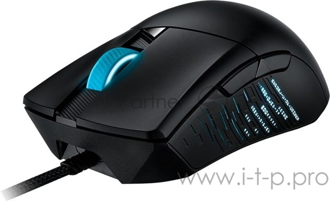 Игровая мышь ASUS ROG Gladius III (RGB LED, 6 кнопок, 19000 dpi, black, USB, 90MP0270-BMUA00)