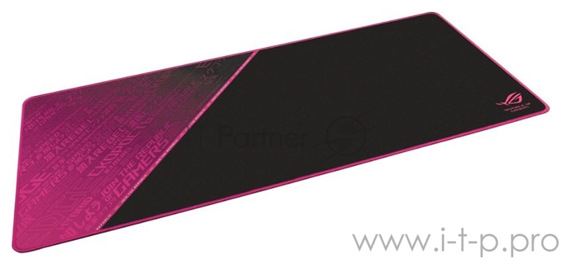 Игровой коврик для мыши ASUS ROG Sheath Electro Punk (900 x 440 x 3 mm, каучук, нетканый материал, cиликон, 90MP01Z0-BPUA00)