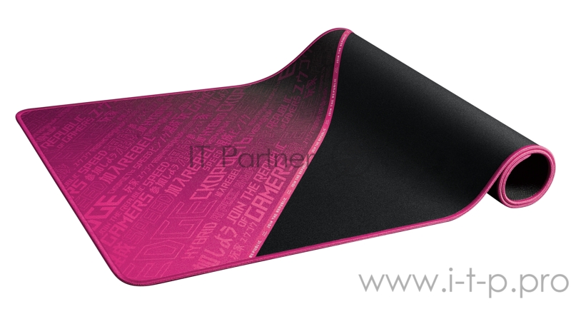 Игровой коврик для мыши ASUS ROG Sheath Electro Punk (900 x 440 x 3 mm, каучук, нетканый материал, cиликон, 90MP01Z0-BPUA00)