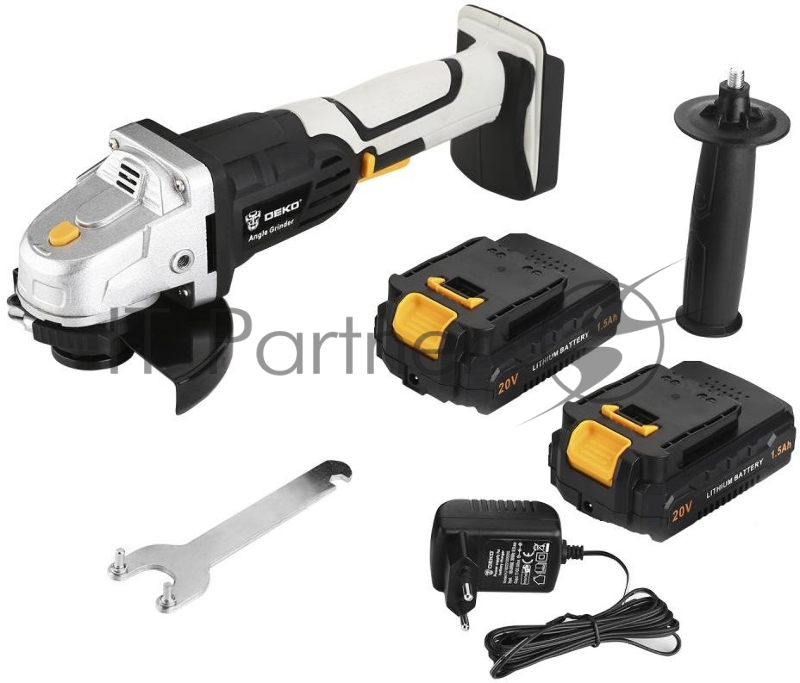 Углошлифовальная машина Deko DKAG20-125 8500об/мин рез.шпин.:M15 d=126мм