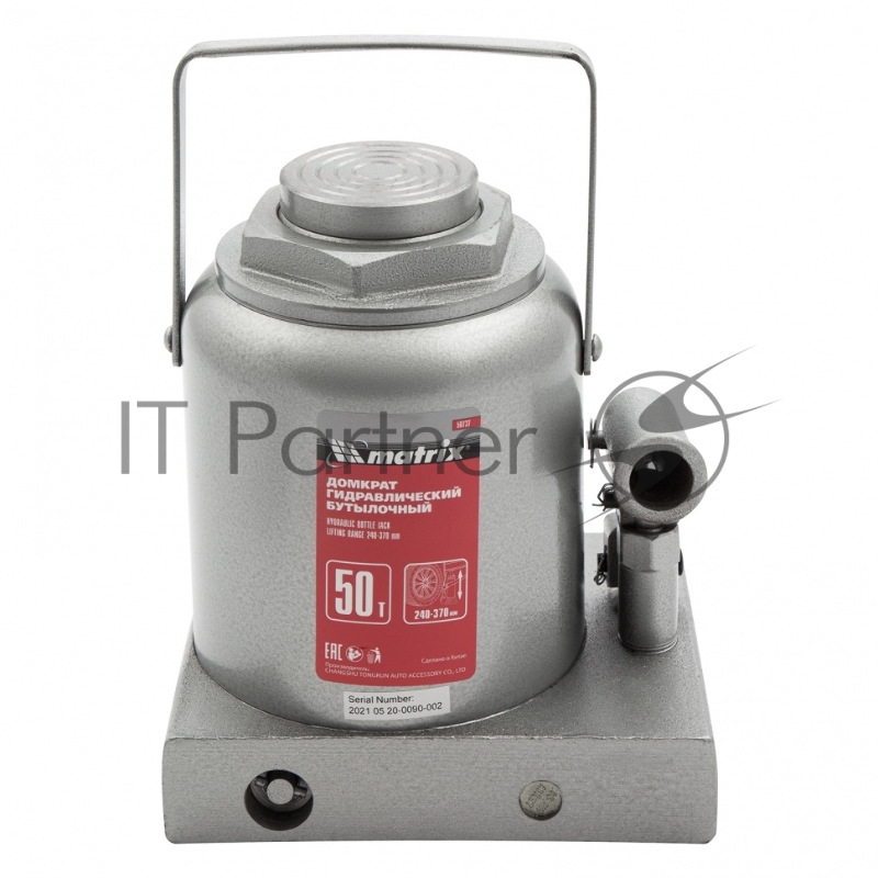 Домкрат MATRIX 50737 бутылочный 50т h подъема 236–356мм