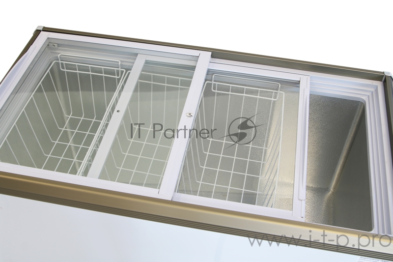 Морозильный ларь WILLMARK FSL-250X-3 (230л., до -24С, стекл. дверь, 2 корз., замок, белый)