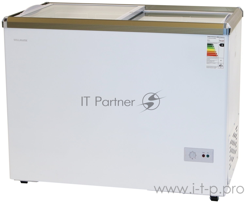 Морозильный ларь WILLMARK FSL-350X-4 (280л., до -24С, стекл. дверь, 2 корз., замок, белый)