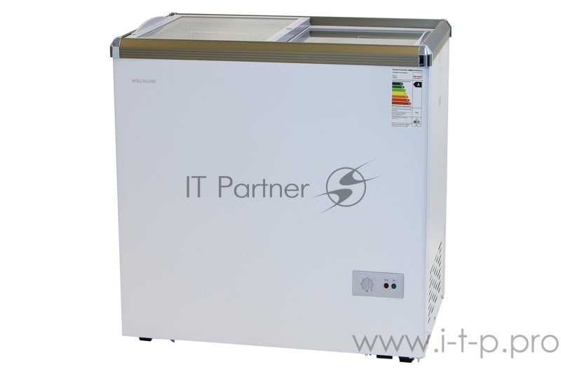 Морозильный ларь WILLMARK FSL-450X-4 (420л., до -24С, стекл. дверь, 2 корз., замок, белый)