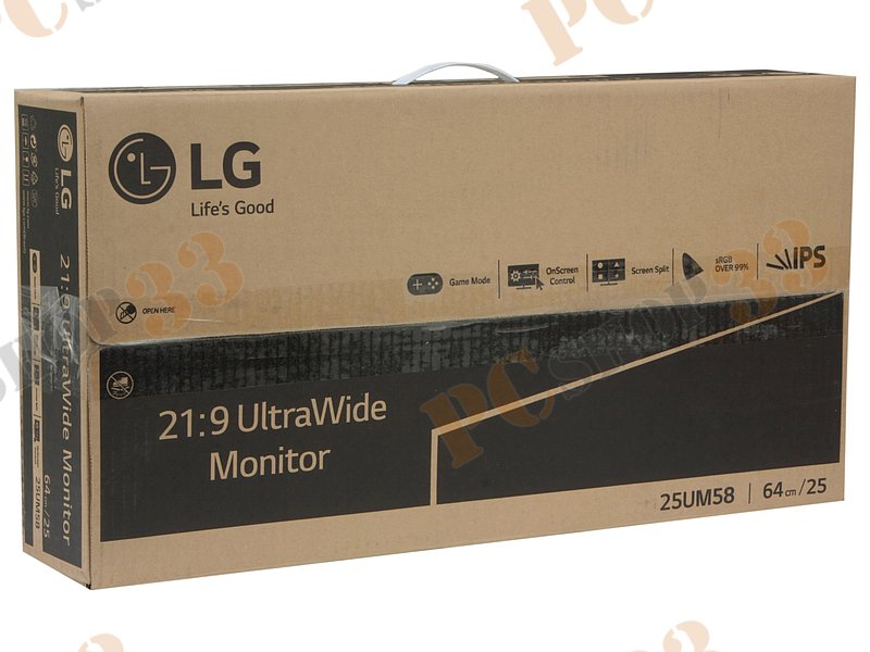 ЖК-монитор 25.0 LG 25UM58 PF 2560x1080, 5мс (GtG), черный (2xHDMI)