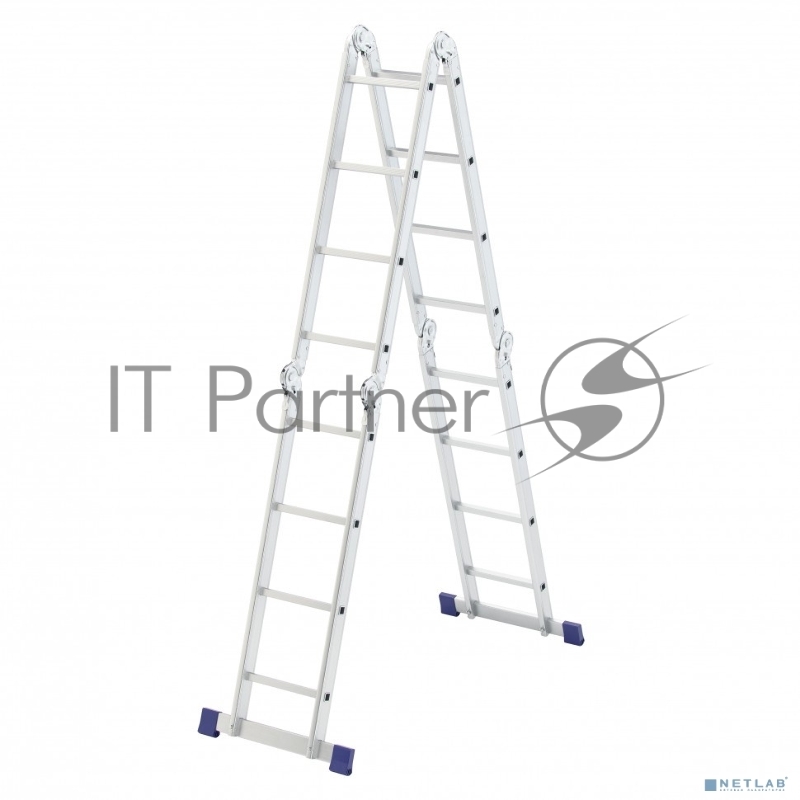 Лестница шарнирная алюминиевая СИБРТЕХ , 4х4, 97882