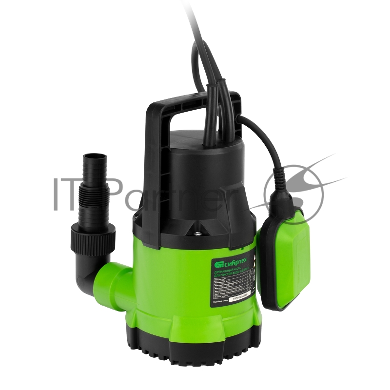 Дренажный насос СИБРТЕХ для чистой воды СДН500-5 500 Вт напор 8 м 8000 л/ч 97262