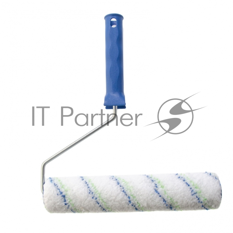 Валик Сибртех Водные краски, 250 мм, ворс 12мм, D - 36 мм, D ручки - 6 мм, полиэстер 80193