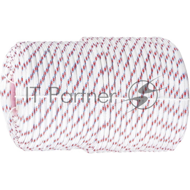 Фал СИБРТЕХ плетёный полипр. 16-прядный с полипр. серд. 6 мм, бухта 100 м, 320 кгс// СИБРТЕХ//Россия 93965