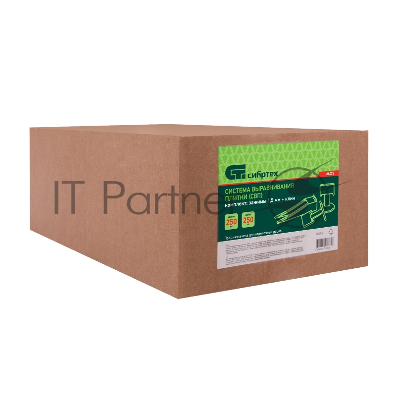 Система СИБРТЕХ выравнивания плитки СВП - комплект: зажим + клин 250 250 шт. 88075