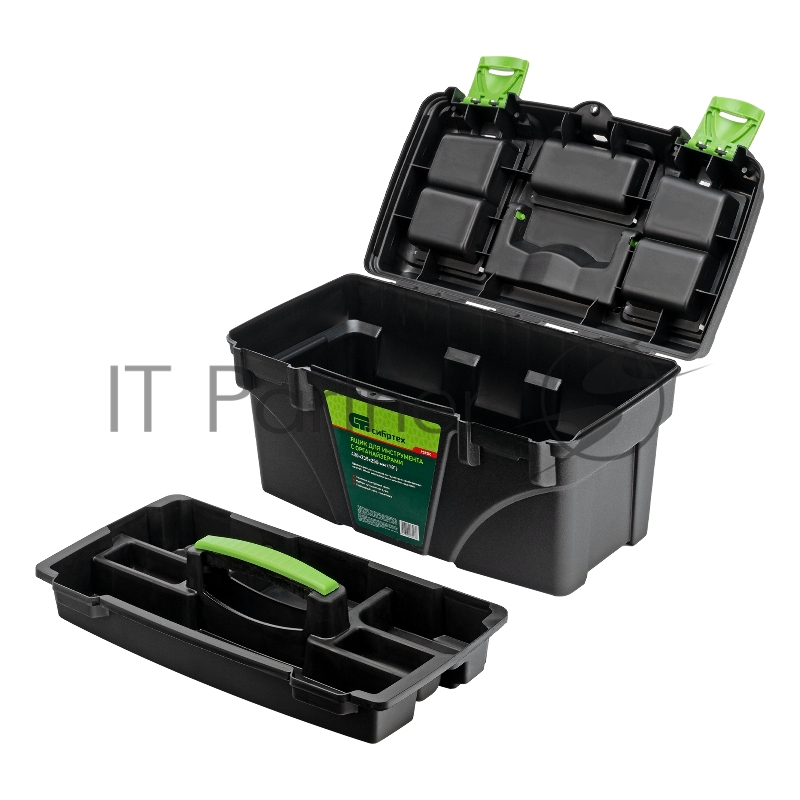 Ящик для инструментов СИБРТЕХ 18 ”, с органайзерами 90808