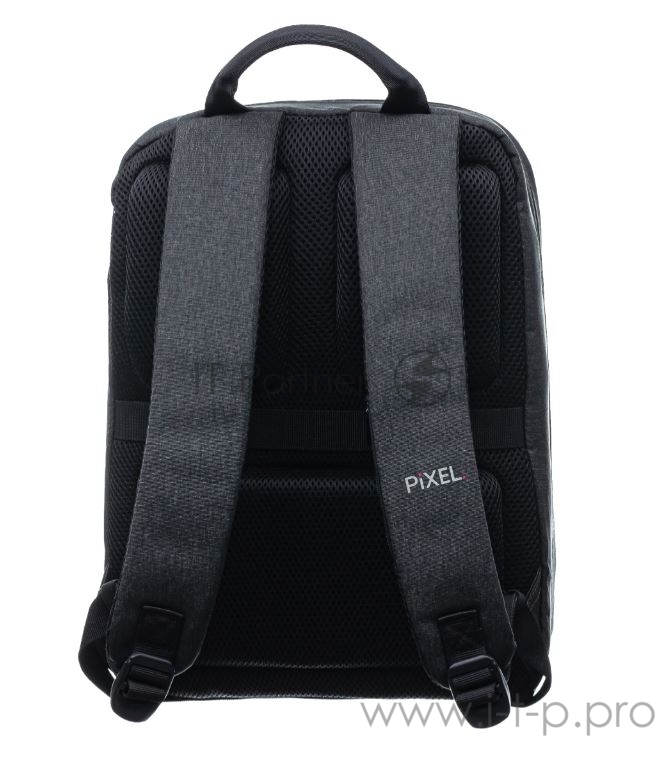 Рюкзак PIXEL PLUS Grafit серый (LED-экран 25*25 px, 16,5 млн цветов, 16 л., полиэстер)