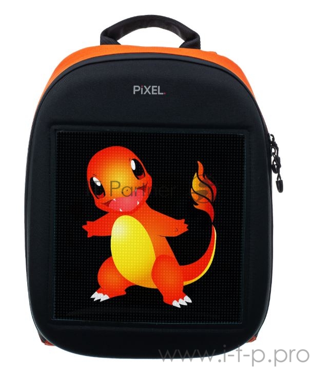 Рюкзак PIXEL One Orange оранжевый (LED-экран 25*25 px, 16,5 млн цветов, 20 л., полиэстер)