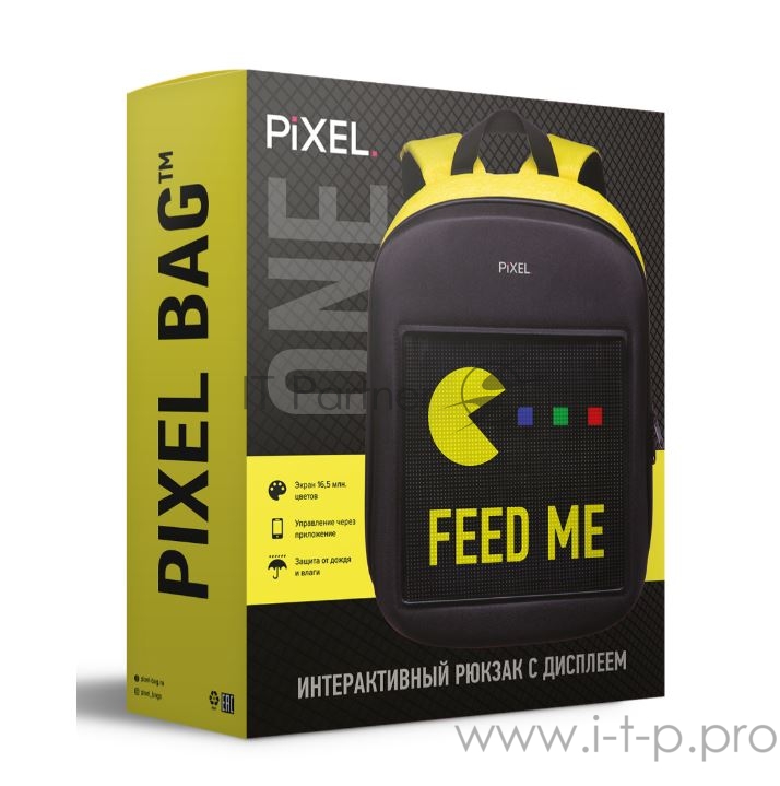 Рюкзак PIXEL One Orange оранжевый (LED-экран 25*25 px, 16,5 млн цветов, 20 л., полиэстер)